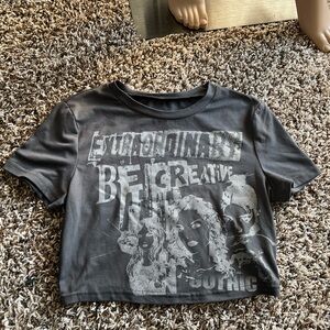 SHEIN graphic crop top